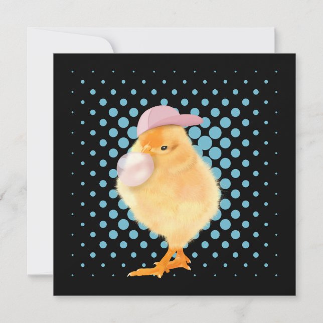Niedlich Baby Chick Pink Bubblegum Black (Vorderseite)