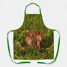 Niedlich Baby Chipmunks Animal Art Schürze
