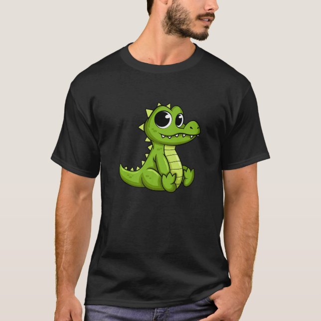 Niedlich Baby Crocodile Croc Gator Animal Lover Ge T-Shirt (Vorderseite)