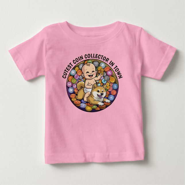 Niedlich Baby Crypto T-shirt (Vorderseite)