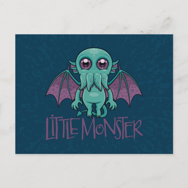 Niedlich Baby Cthulhu Klein Monster Postkarte (Vorderseite)