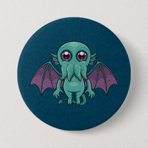 Niedlich Baby Cthulhu Monster Button