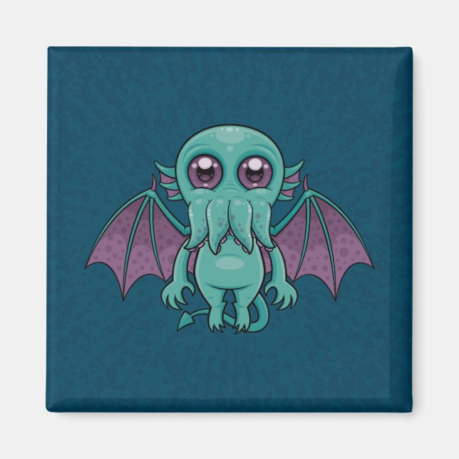 Niedlich Baby Cthulhu Monster Magnet (Vorne)