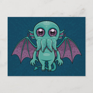Niedlich Baby Cthulhu Monster Postkarte