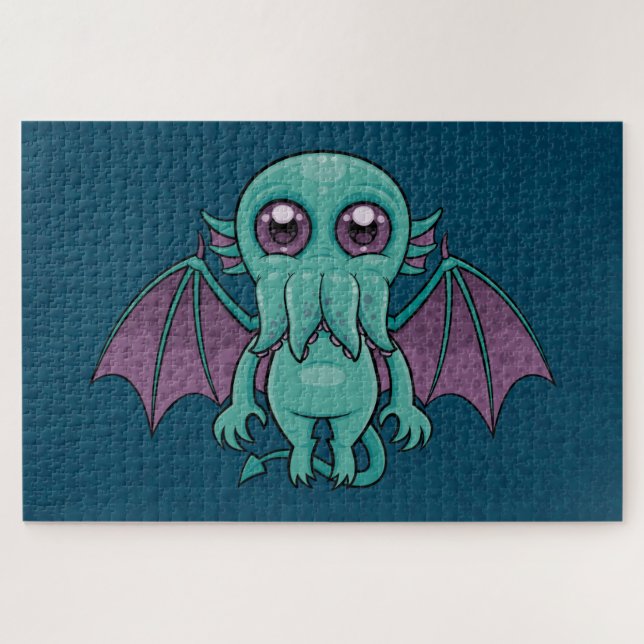 Niedlich Baby Cthulhu Monster Puzzle (Horizontal)