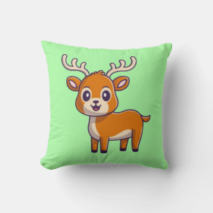 Niedlich Baby Deer Cartoon-23501 Kissen