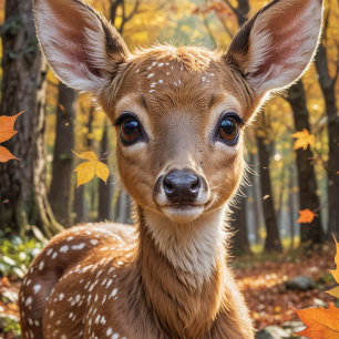 Niedlich Baby Deer Fawn Fleecedecke