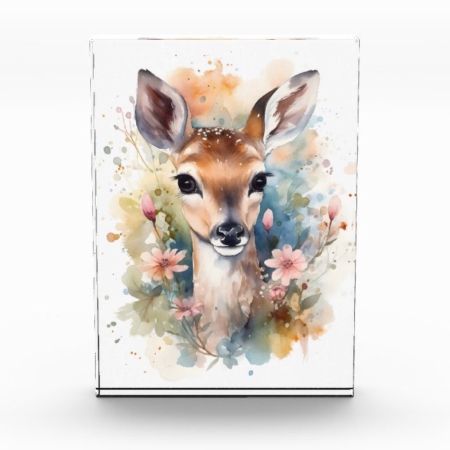Niedlich Baby Deer Fotoblock (Vorderseite)