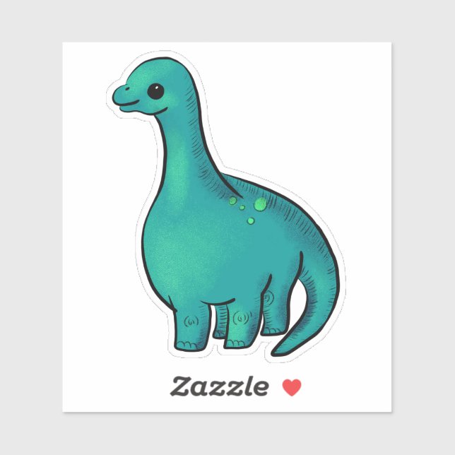Niedlich Baby Dinosaur Aufkleber (Blatt)