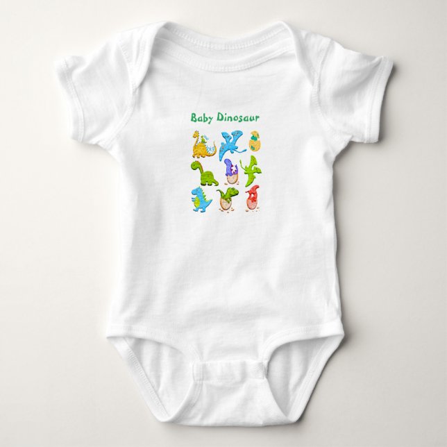 Niedlich Baby Dinosaur Baby Strampler (Vorderseite)