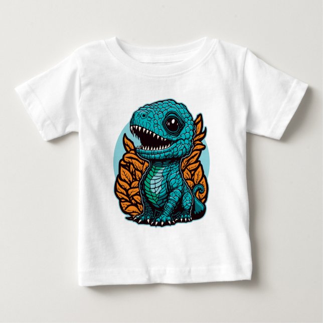 Niedlich Baby Dinosaur Baby T-shirt (Vorderseite)