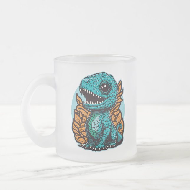 Niedlich Baby Dinosaur Mattglastasse (Links)
