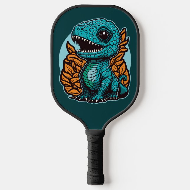 Niedlich Baby Dinosaur Pickleball Schläger (Vorderseite)