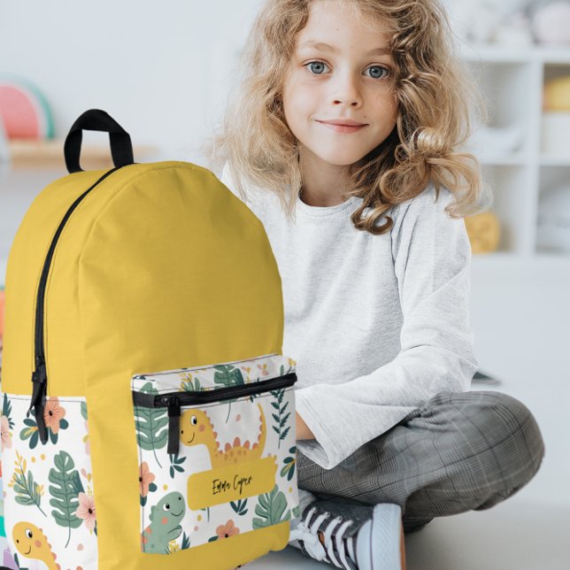 Niedlich Baby Dinosaurier Custom Kids' Bedruckter Rucksack (Von Creator hochgeladen)