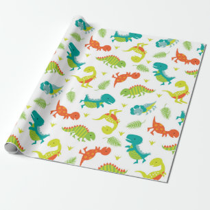 Niedlich Baby Dinosaurier Wrapping Paper Geschenkpapier