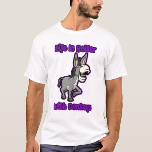 Niedlich Baby Donkey Life Mule T-Shirt