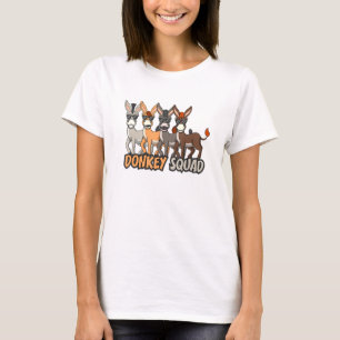Niedlich Baby Donkey Squad Mule T-Shirt