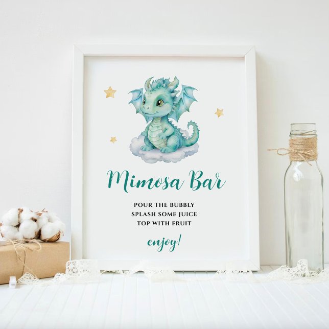 Niedlich Baby Dragon Mimosa Bar Poster (Von Creator hochgeladen)