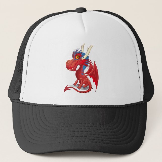 Niedlich Baby Dragon Truckerkappe (Vorderseite)