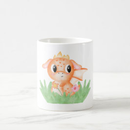Niedlich Baby Dragon Watercolor Kaffeetasse