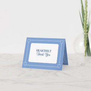 Niedlich Baby Dusche Simple Blue Dankeschön Karte