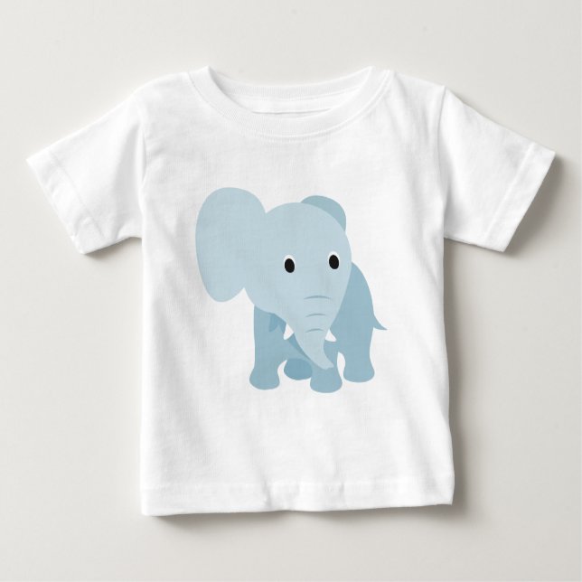 Niedlich Baby Elephant Baby T-shirt (Vorderseite)