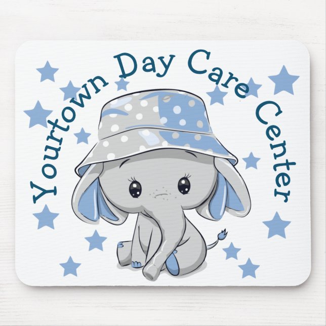 Niedlich Baby Elephant Boy Mousepad (Vorne)