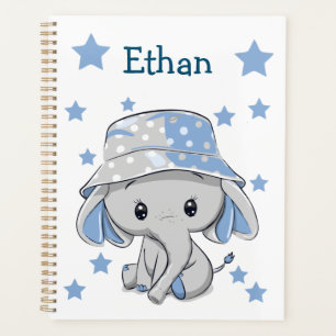 Niedlich Baby Elephant Boy Planer