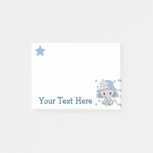 Niedlich Baby Elephant Boy Post-it Klebezettel