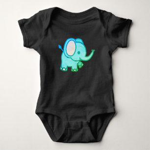 Niedlich Baby Elephant Cartoon-47767 Strampler