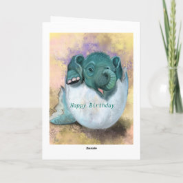 Niedlich Baby Elephant Funny Birthday Card Karte