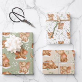 Niedlich Baby Elephant Geschenkpapier Set