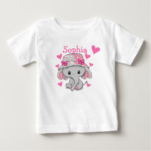 Niedlich Baby Elephant Girl T-shirt