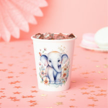 Niedlich Baby Elephant Girl's Baby Shower