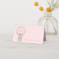 Niedlich Baby Elephant Hot Air Ballon Pink Girl's