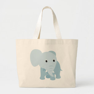 Niedlich Baby Elephant Jumbo Stoffbeutel