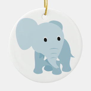 Niedlich Baby Elephant Keramikornament