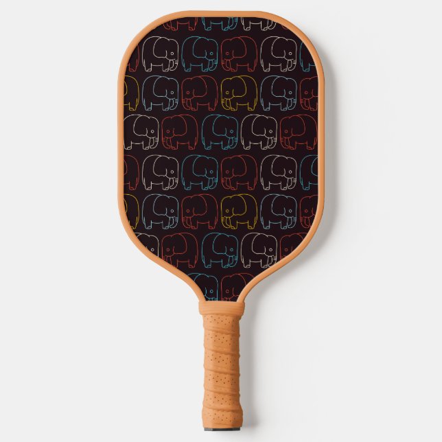 Niedlich Baby Elephant Pickleball Schläger (Vorderseite)