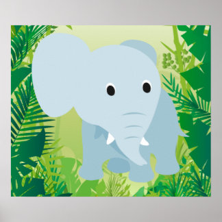 Niedlich Baby Elephant Poster