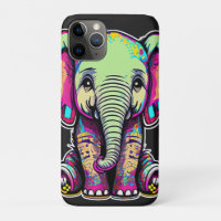 Niedlich Baby Elephant sitzend digitale Abbildung