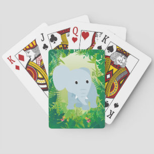 Niedlich Baby Elephant Spielkarten