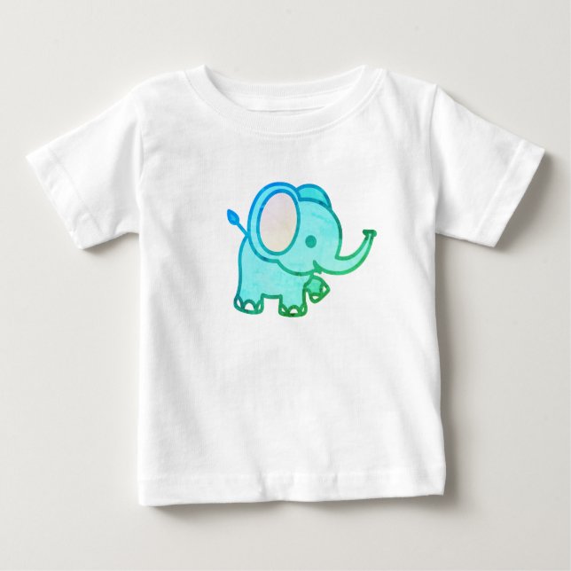 Niedlich Baby Elephant T-shirt (Vorderseite)