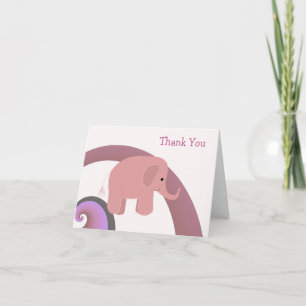 Niedlich Baby Elephant Vielen Dank Dankeskarte