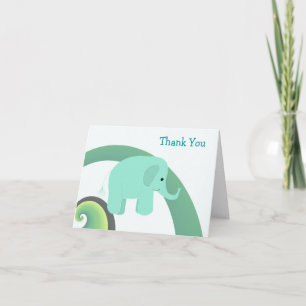 Niedlich Baby Elephant Vielen Dank Dankeskarte