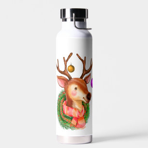 Niedlich Baby Fawn Weihnachtsschmuck Trinkflasche