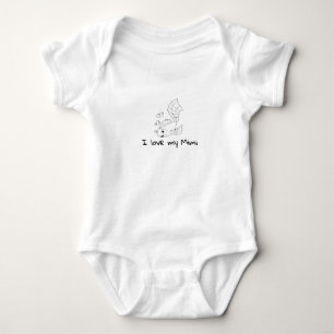 Niedlich Baby Fish I Liebe meine Mimi Strampler