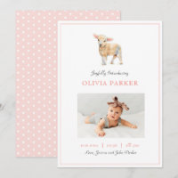 Niedlich Baby Foto Little Lamb Girl Birth