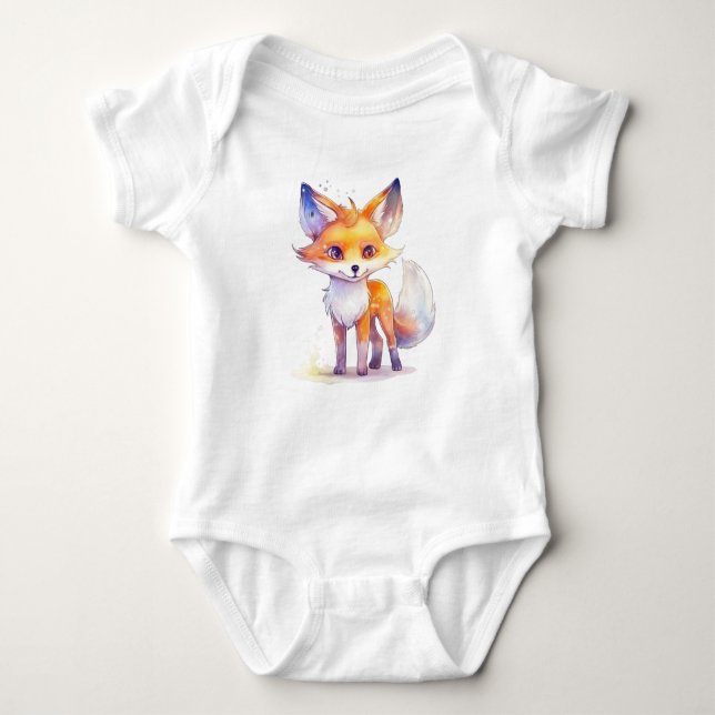 Niedlich Baby Fox Baby Bodysuit Baby Strampler (Vorderseite)
