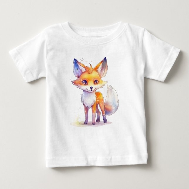 Niedlich Baby Fox Baby T - Shirt (Vorderseite)