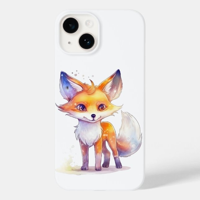 Niedlich Baby Fox iPhone 14 Fall Case-Mate iPhone Hülle (Rückseite)